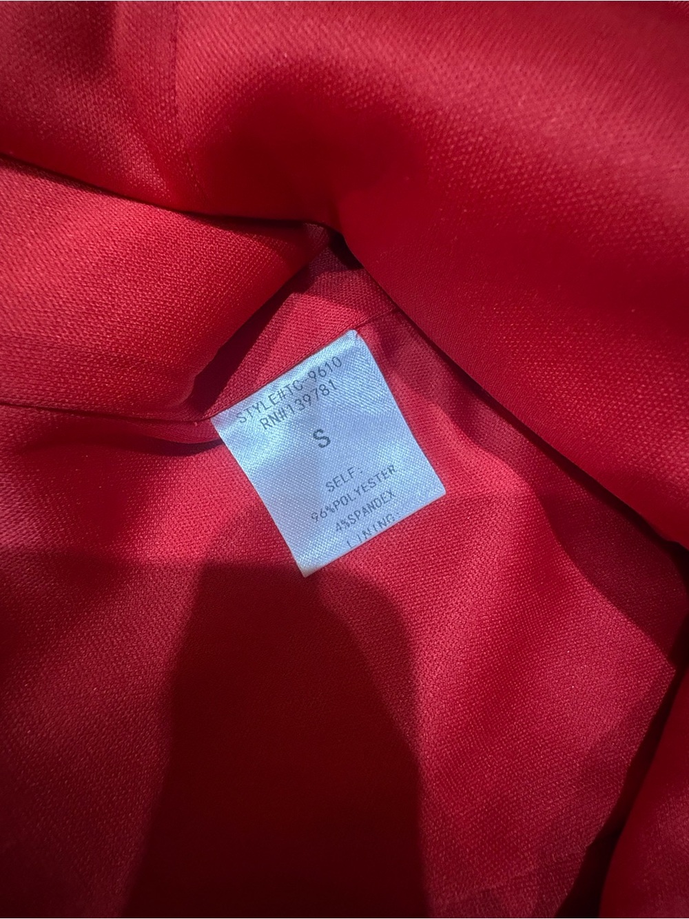 Red Ruffle One-Piece Bodysuit -Size S - Picture 4 of 5